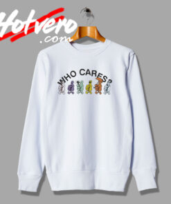 Who Cares Multicolor Hand Logo Sweatshirt