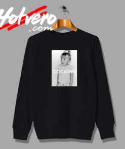 Cocaine Drugs High Fun Retro Sweatshirt