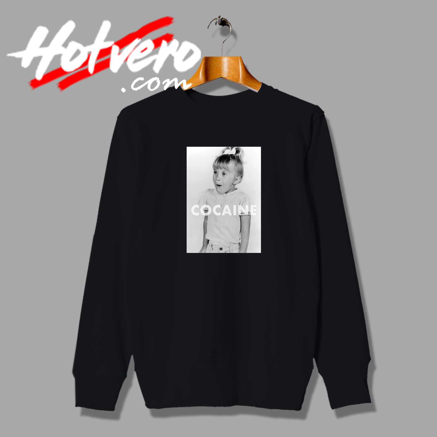 Cocaine Drugs High Fun Retro Sweatshirt