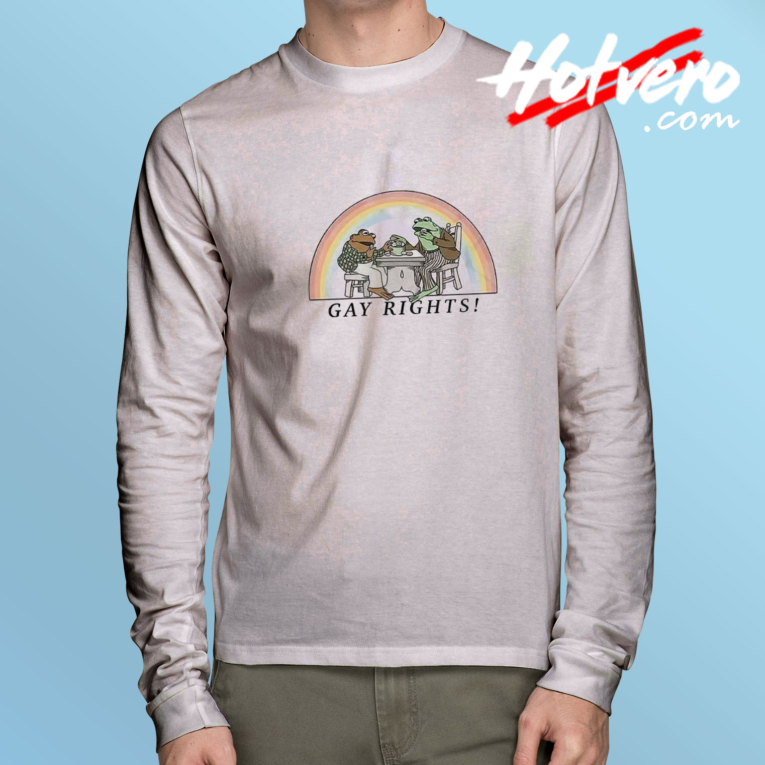 Frog and Toad Say Gay Rights Long Sleeve Tee