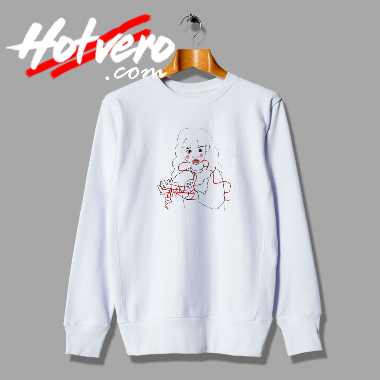 Girl with Cats Cradle Anime Sweatshirt