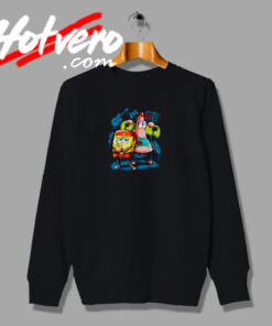 Punk Rock Spongebob With Patrick Star Sweatshirt