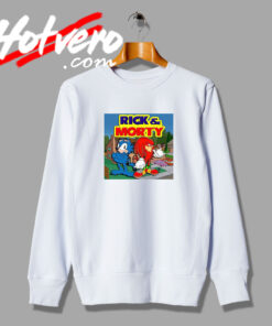 Rick And Morty Garfield Knuckles Fashionable Sweatshirt