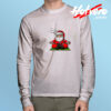 Santa Christmas Meditation Long Sleeve Tee