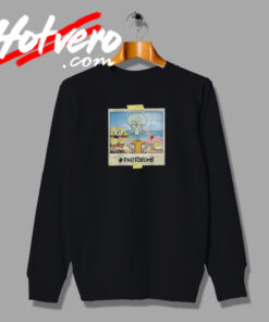 Spongebob Squidward Photobomb Polaroid Sweatshirt