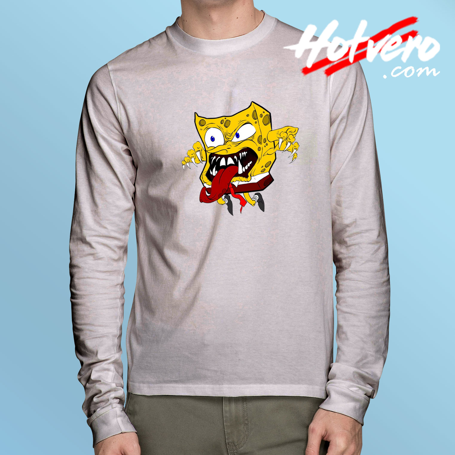 Spooky Spongebob Halloween Long Sleeve Tee