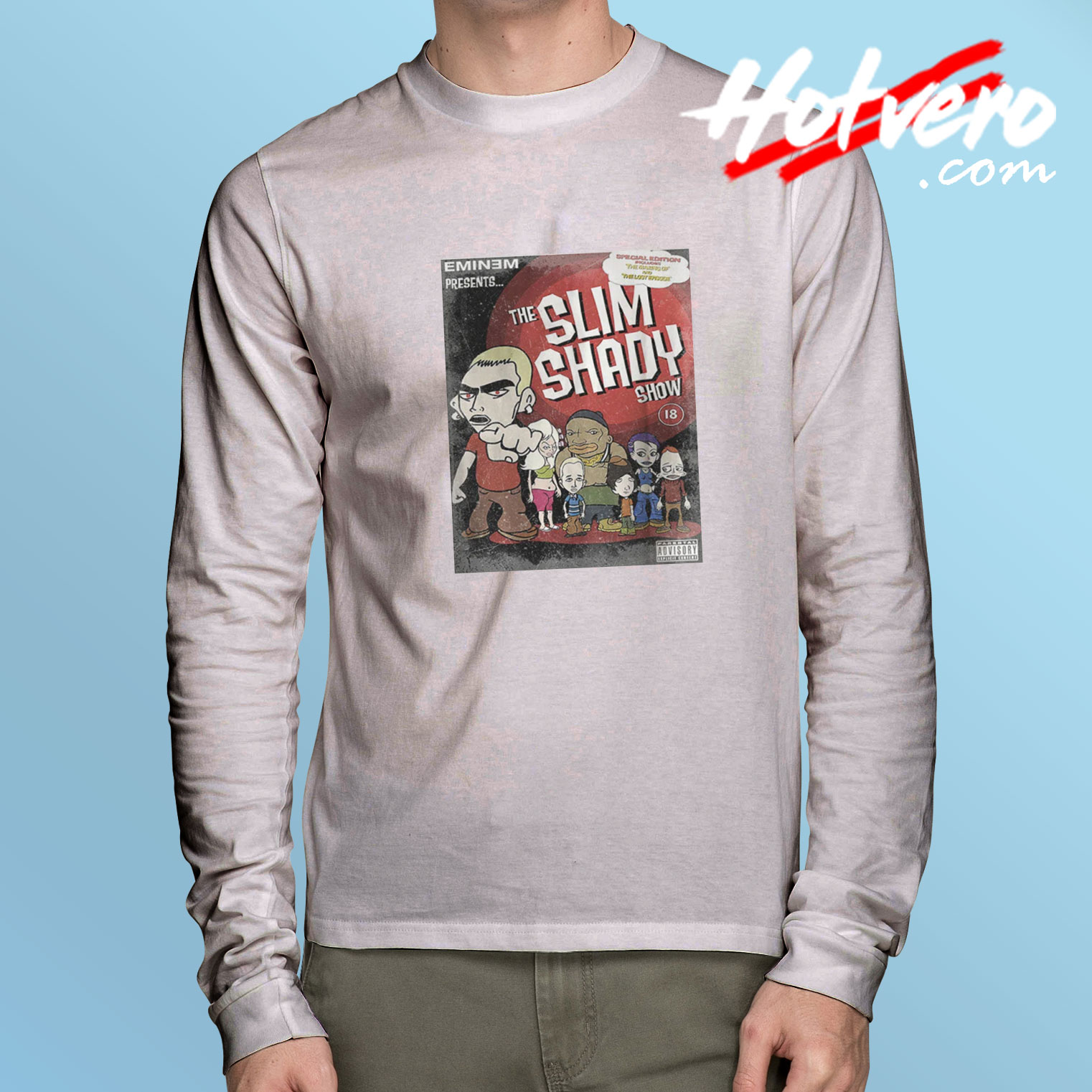 The Slim Shady Comic Rap Long Sleeve Tee