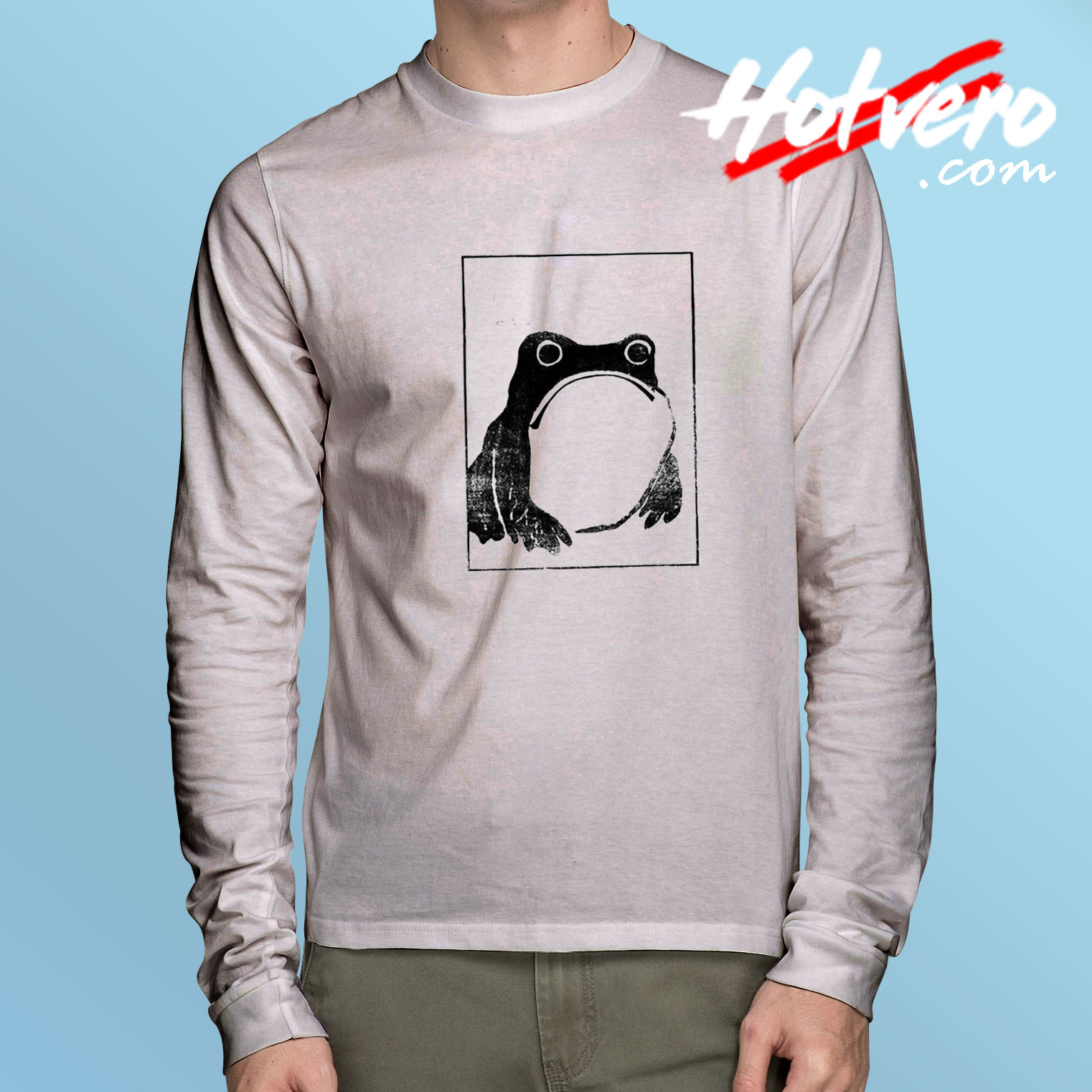 Unimpressed Frog Japanese Long Sleeve Tee