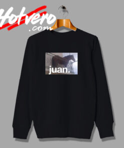 Juan Horse On Balcony Photos Sweatshirt