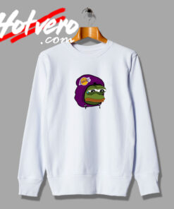 Pepe The Frog Los Angeles Lakers Funny Sweatshirt