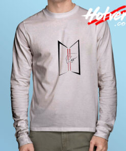 BTS Agust D Red Art Long Sleeve Tee