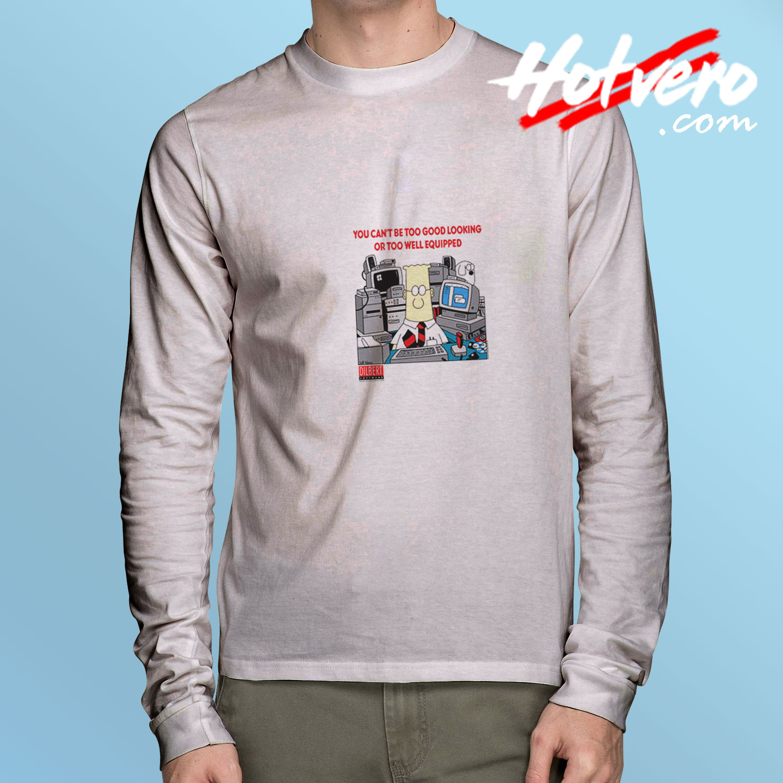 DILBERT Office Comic Strip Meme Long Sleeve Tee