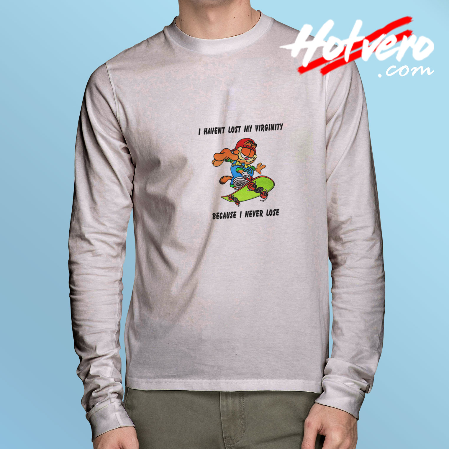 Garfield I Haven’t Lost My Virginity Long Sleeve Tee