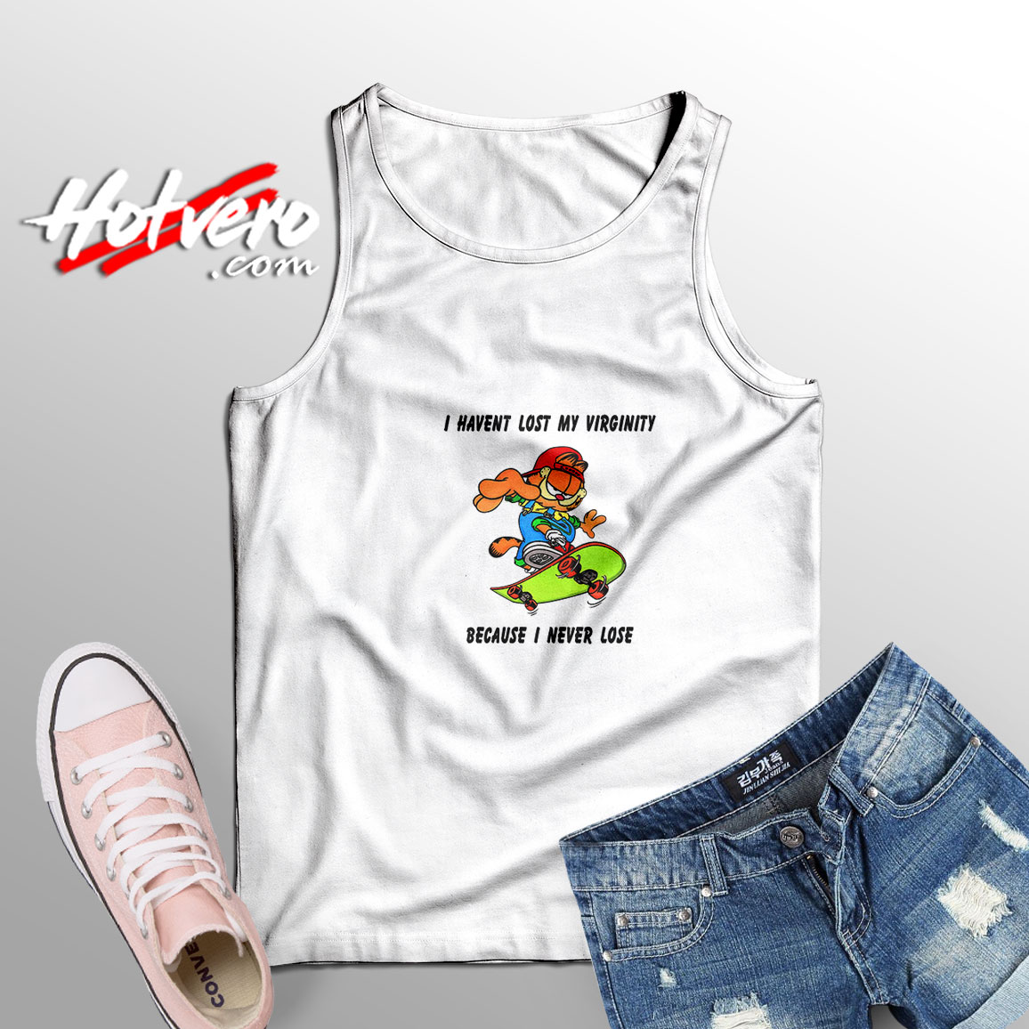 Garfield I Haven’t Lost My Virginity Tank Top