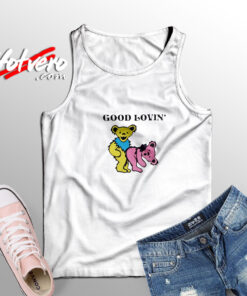 Grateful Dead Bears Good Lovin Adult Tank Top