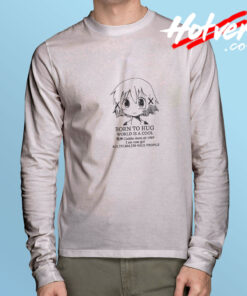 Hidamari Sketch Born To Hug World Is A Cool Long Sleeve Tee