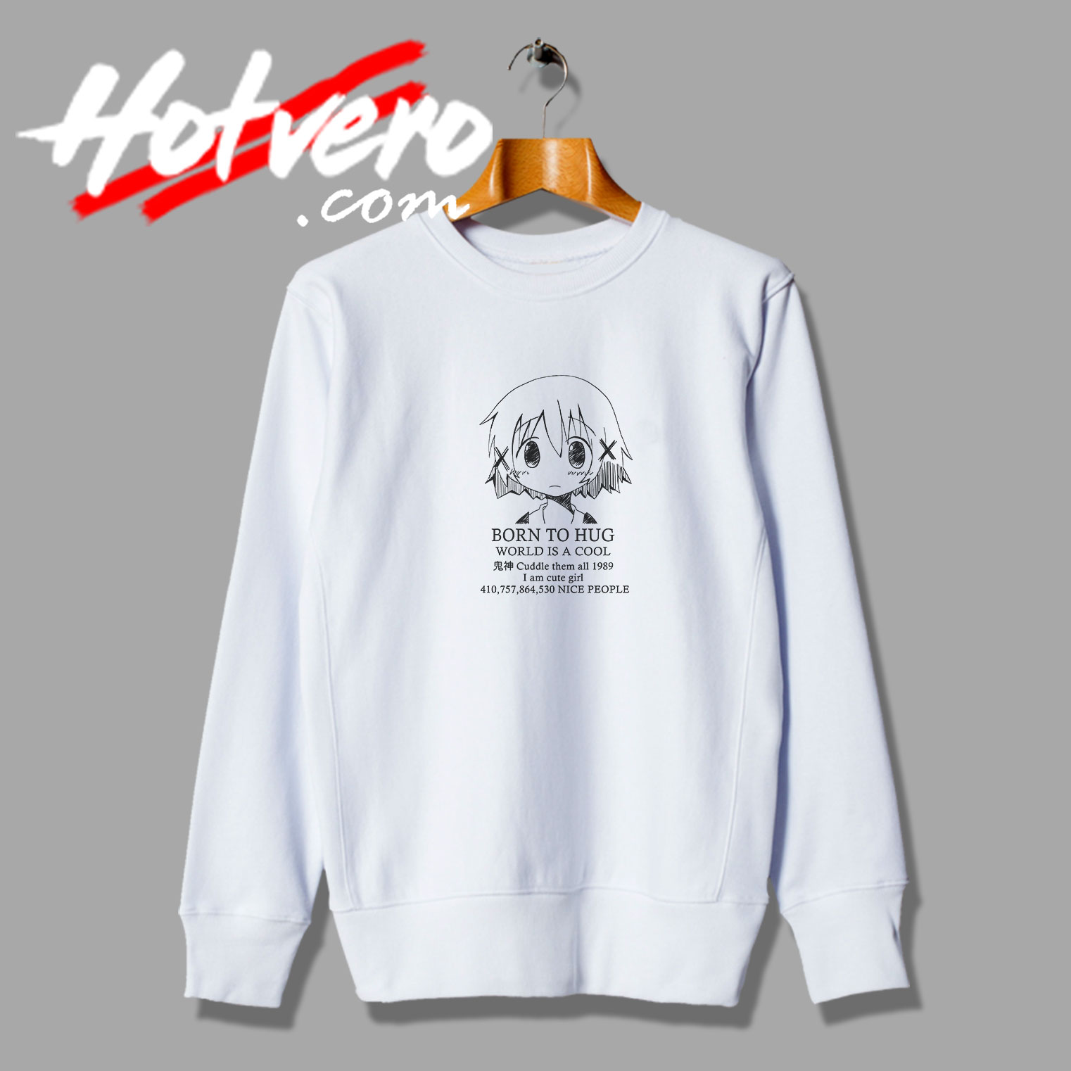 Hidamari Sketch Born To Hug World Is A Cool Sweatshirt