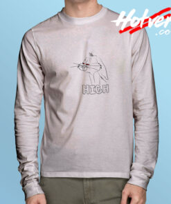 High Bugs Funny Long Sleeve Tee