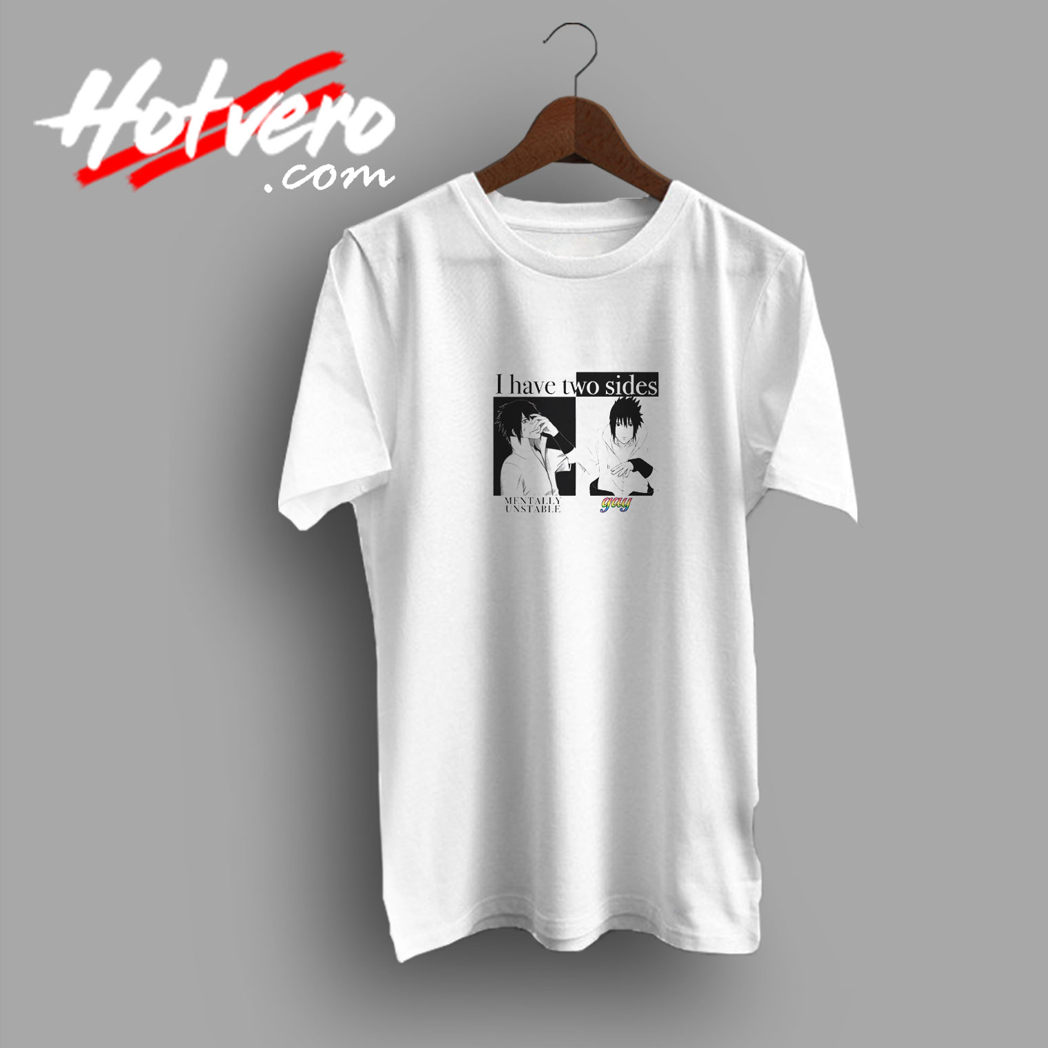 I Have Two Sides Mentally Unstable Gay Vintage T Shirt