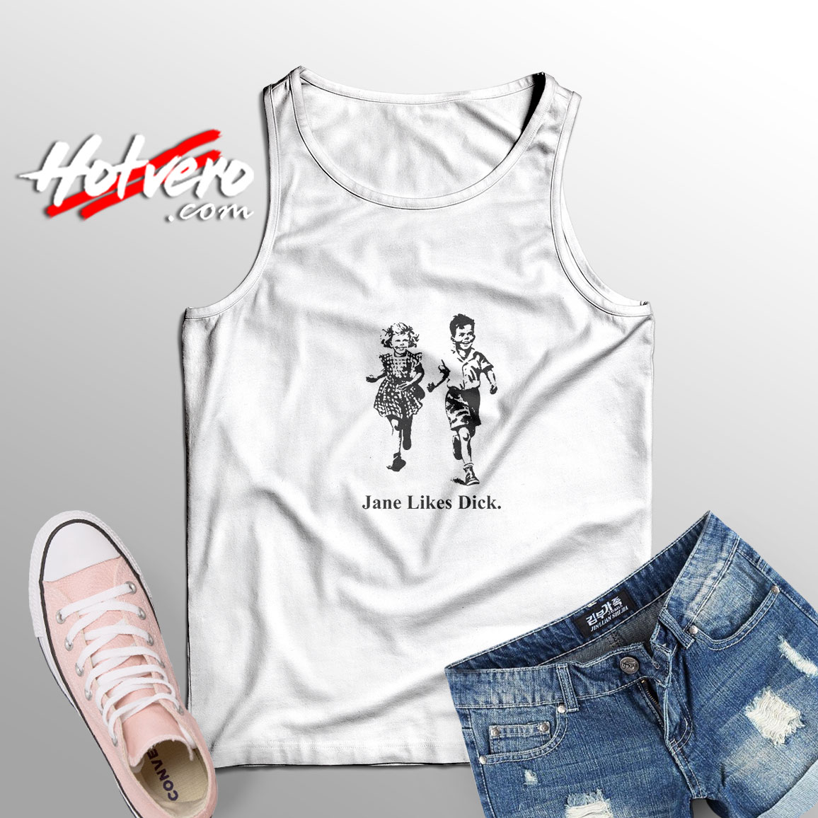 Jane Likes Dick Scott Foresman Tank Top