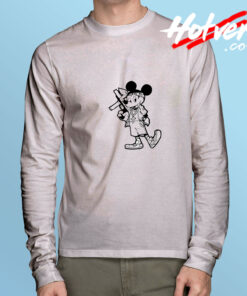 Mickey Wit Da Blicky Funny Long Sleeve Tee