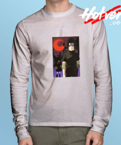 Sasuke Moon Poster Long Sleeve Tee