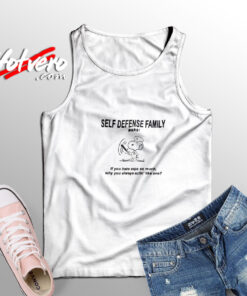 Self Defense Family Snoopy Tank Top