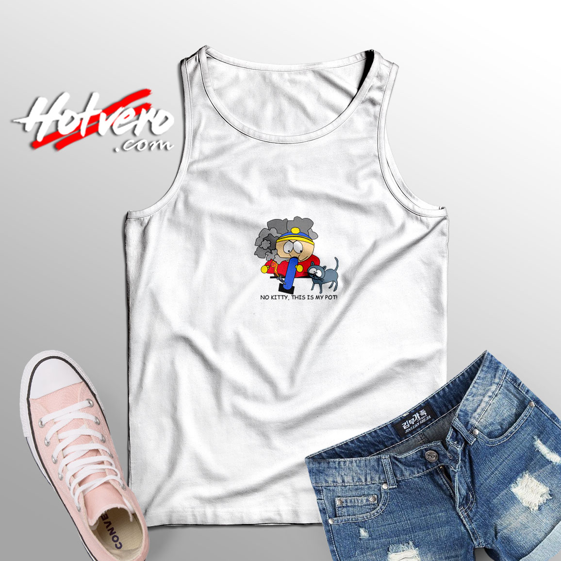 South Park Cartman No Kitty This Is My Pot Tank Top