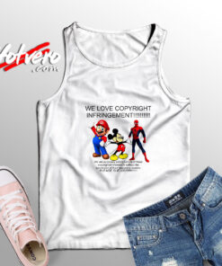 Super Mario Mickey Mouse Spiderman Tank Top
