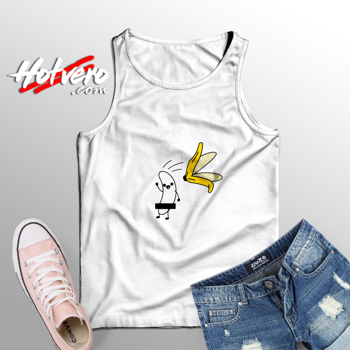 Take Off the Skin Bananas Tank Top