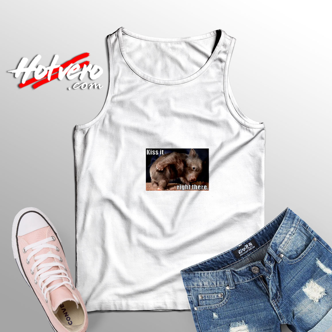 Wombat Kiss it Right There Tank Top