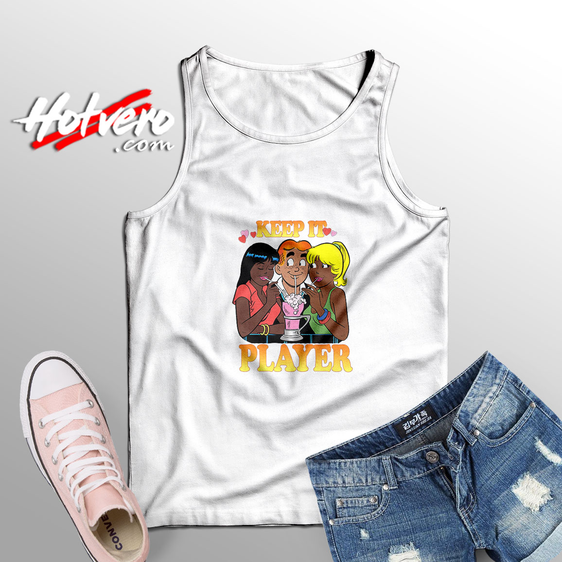 Archie Betty And Veronica Keep It Player Tank Top
