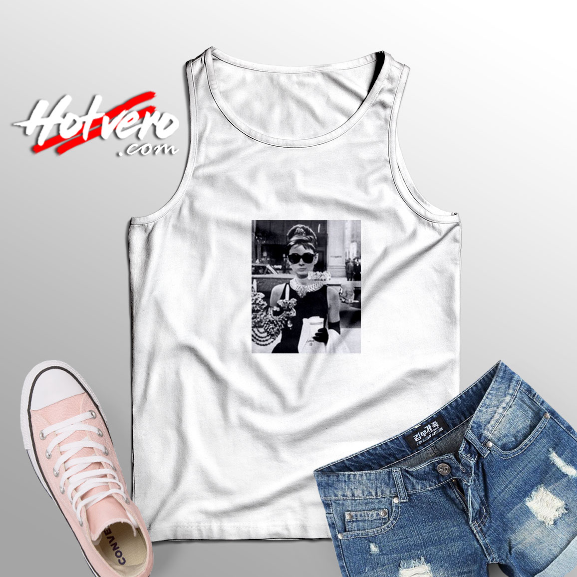 Audrey Hepburn Sunglasses Breakfast At Tiffany’s Tank Top