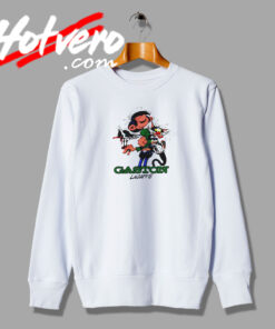 Bird And Cat Gaston Lagaffe Funny Sweatshirt