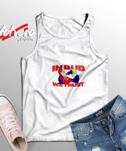 Bud Man In Bud We Trust Adult Tank Top