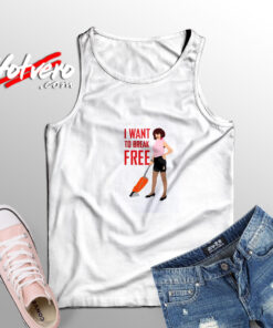 I Want To Break Free Queen Adult Tank Top