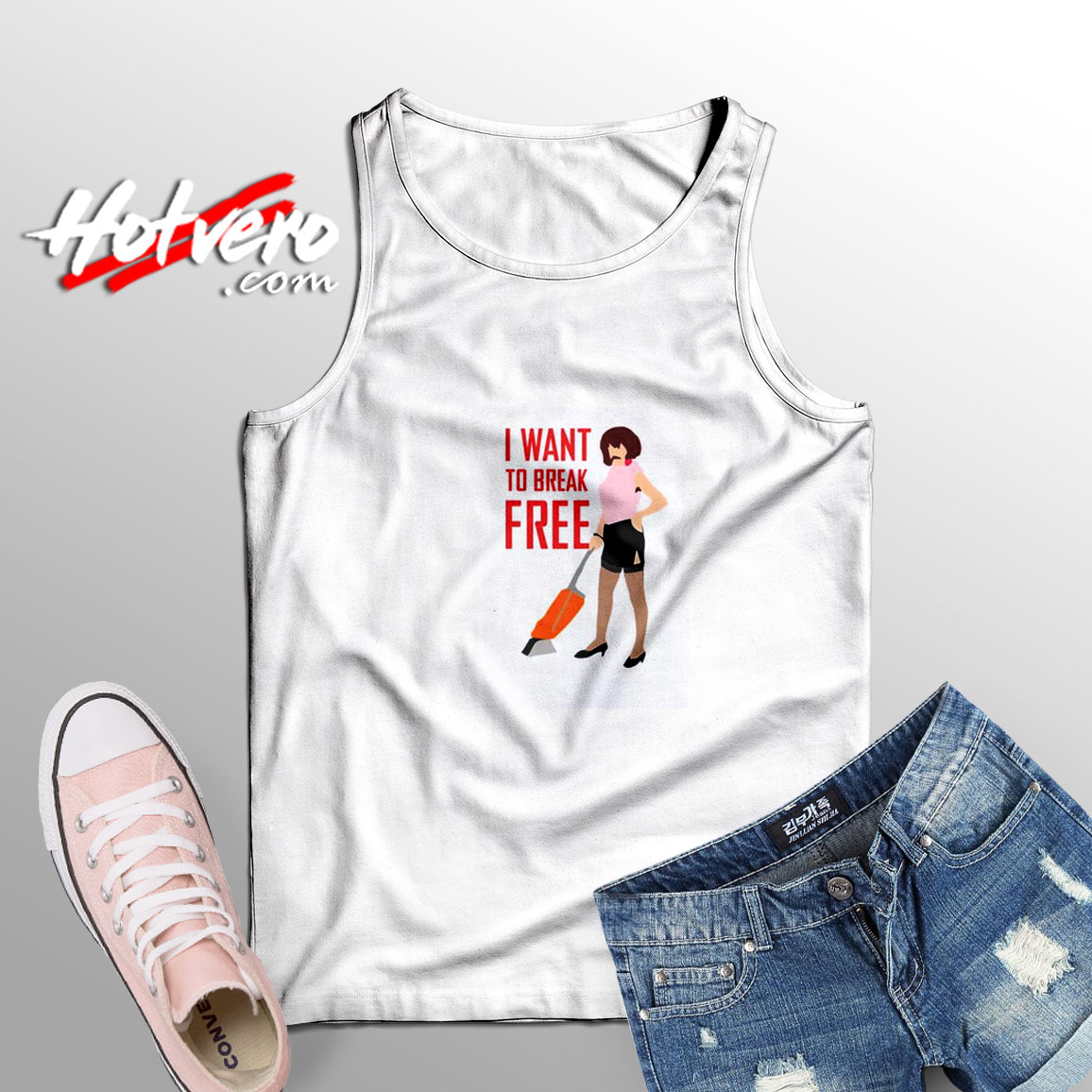 I Want To Break Free Queen Adult Tank Top