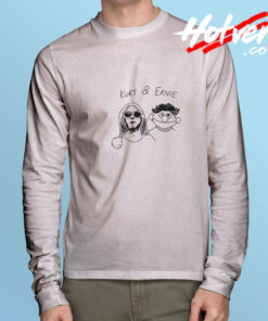 Kurt Cobain And Ernie Sesame Street Long Sleeve Tee