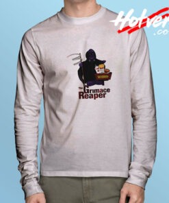 McDonalds Grimace As Grim Reaper Long Sleeve Tee