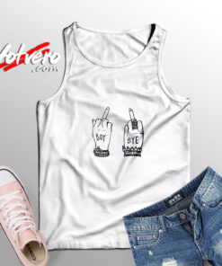 Beyonce Middle Fingers Boy Bye Adult Tank Top