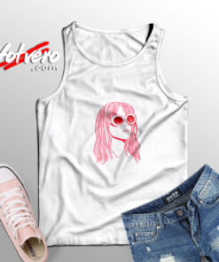Half Empty Girl Hayley Williams Adult Tank Top