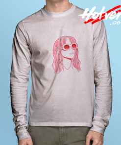 Half Empty Girl Hayley Williams Long Sleeve Tee
