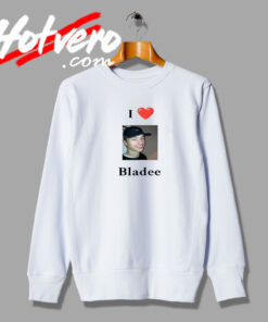 I Love Bladee Fashionable Sweatshirt