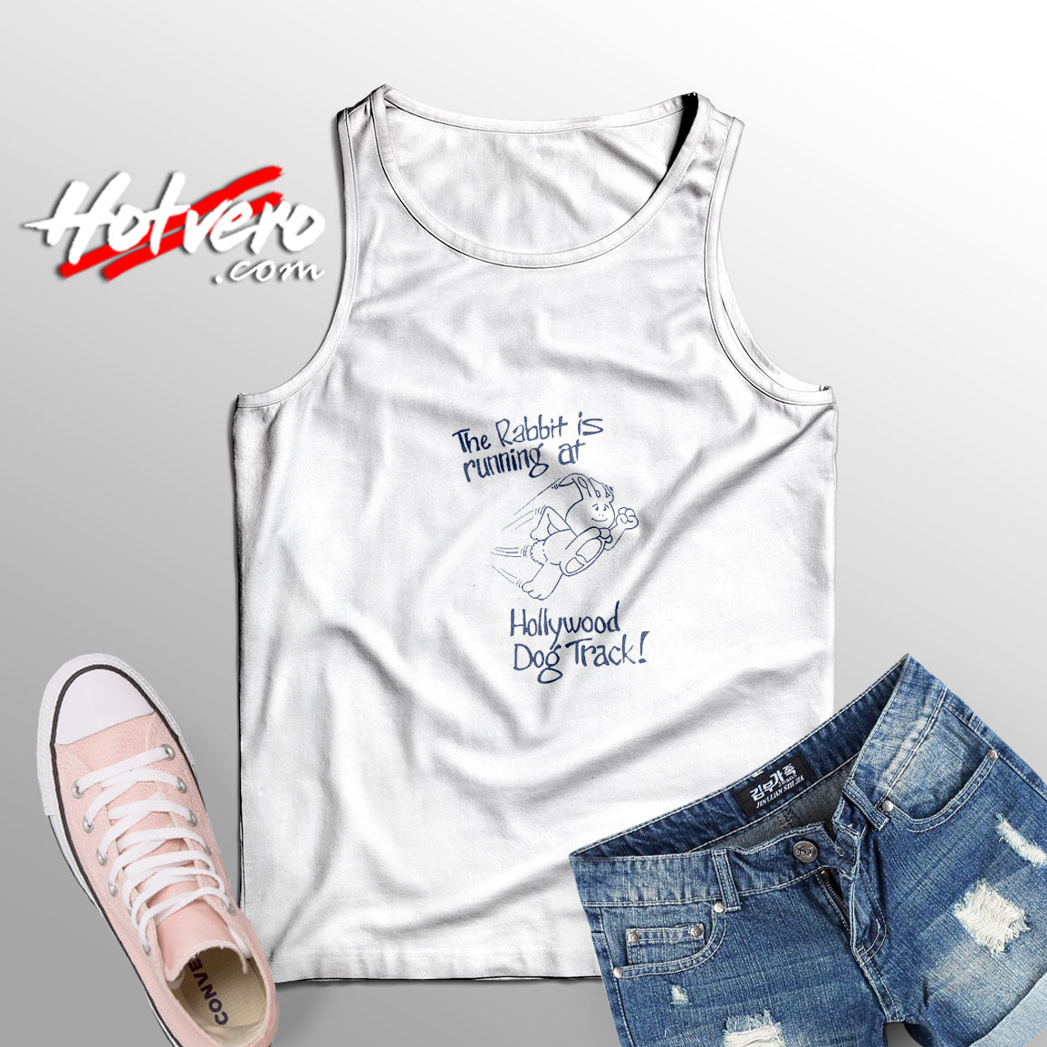 Johnny Ramone The Rabbit Is Running At Hollywood Tank Top