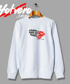 Kissing Help Ease My Anxiety Artwork Sweatshirt