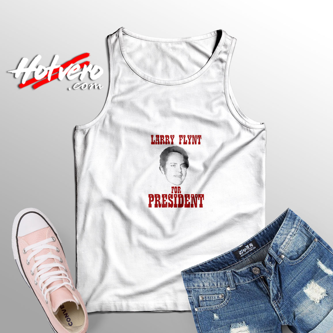 Larry Flynt For President Adult Tank Top