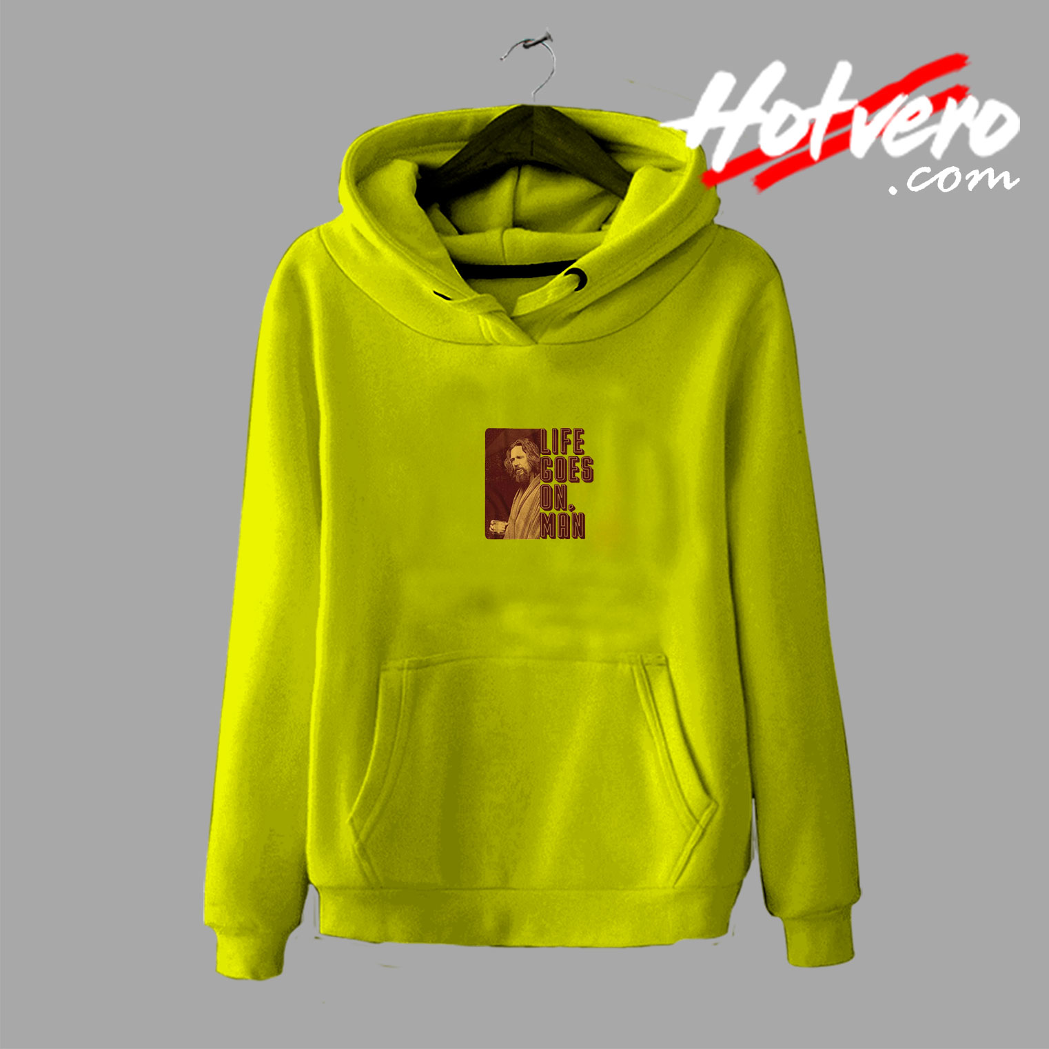 Life Goes On Man Big Lebowski Graphic Hoodie