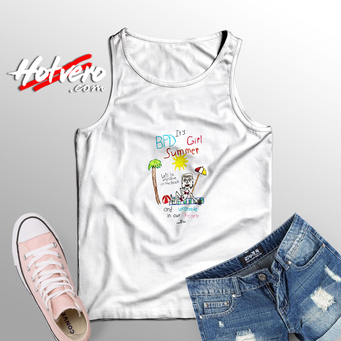 Marcus Pork BPD It’s Girl Summer Adult Tank Top