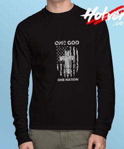 One GOD One Nation Long Sleeve Tee
