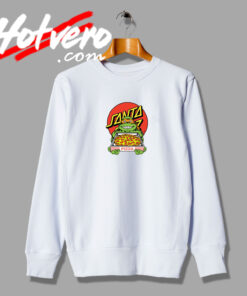 Santa Cruz x Ninja Turtles Pizza Funny Sweatshirt